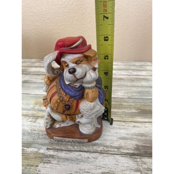 Dirty Dogs “Love’s a B--ch” Bulldog Figurine 1973 Japan World Wide Arts Vintage - Picture 11 of 12